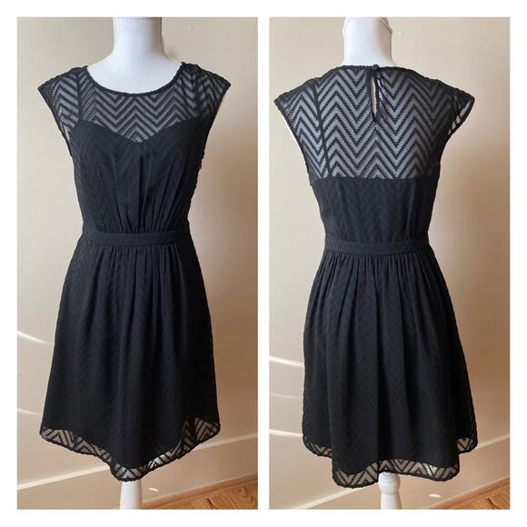 J. Crew Dresses & Skirts - J.Crew Sleeveless Chiffon Dress Black Size 0